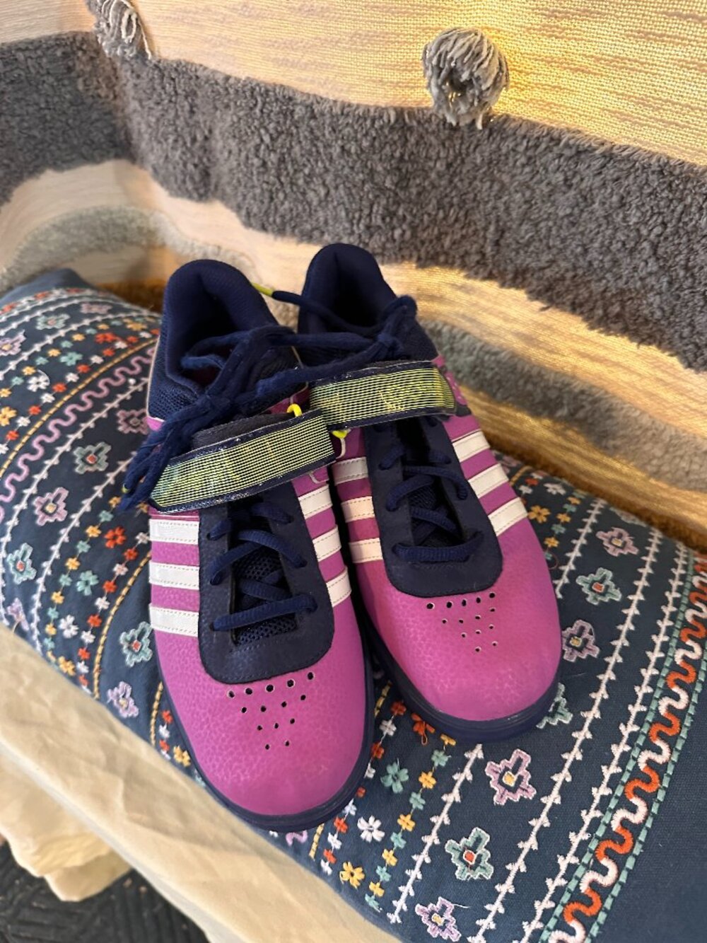 ADIDAS POWERLIFT 2 – WEIGHTLIFTING SHOES Size 7 Tri-Color